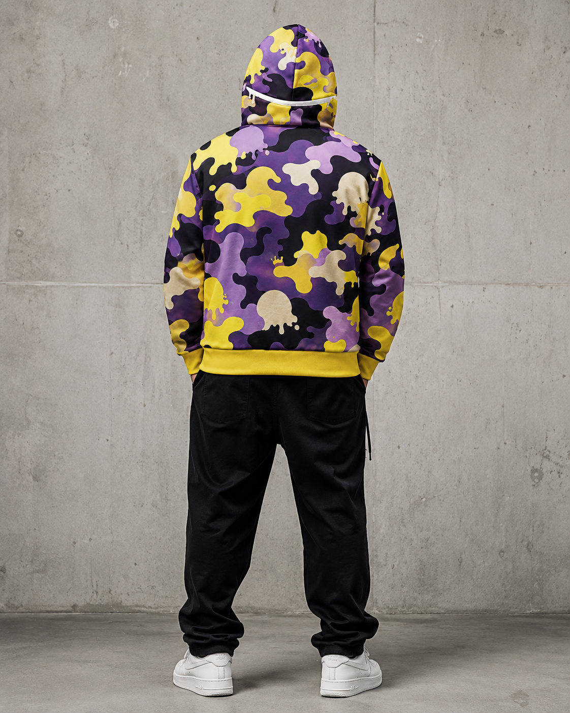 YELLOW DRIP | MAMMOTH ICE SCREAM Camo Hoodie | BoZo™ StreetWear