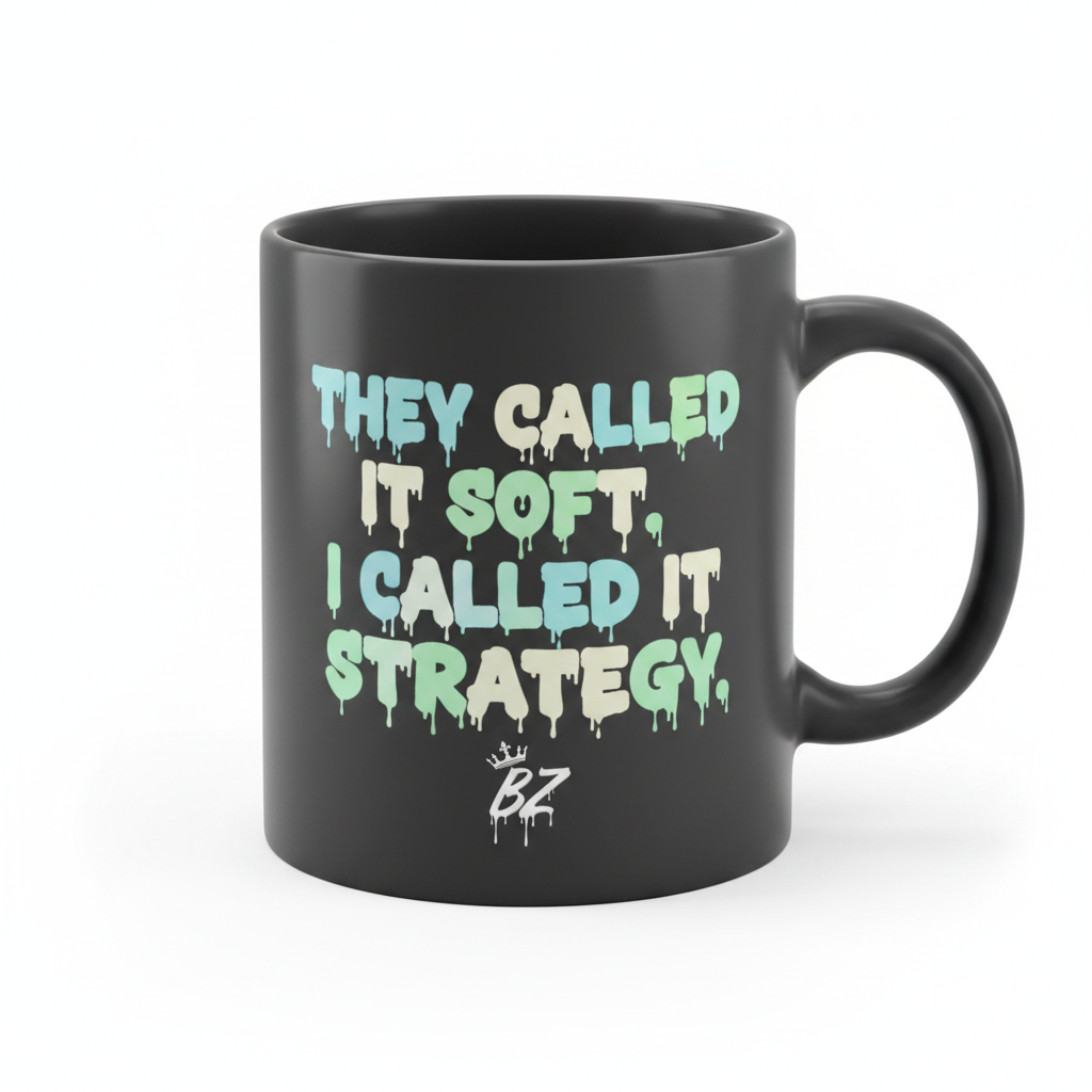 They Called It Soft I Called It Strategy BoZo grey mug