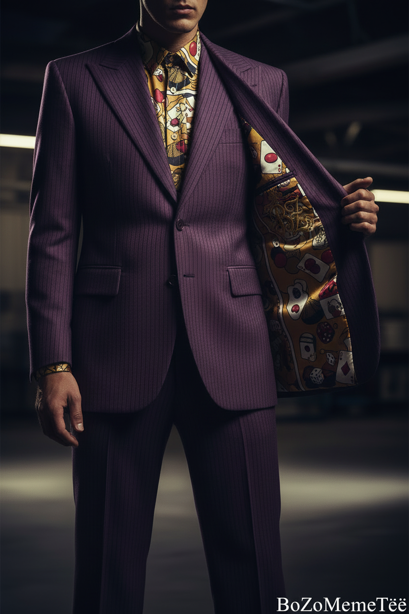 Purple Pinstripe Chaos Suit | Maison BoZo™