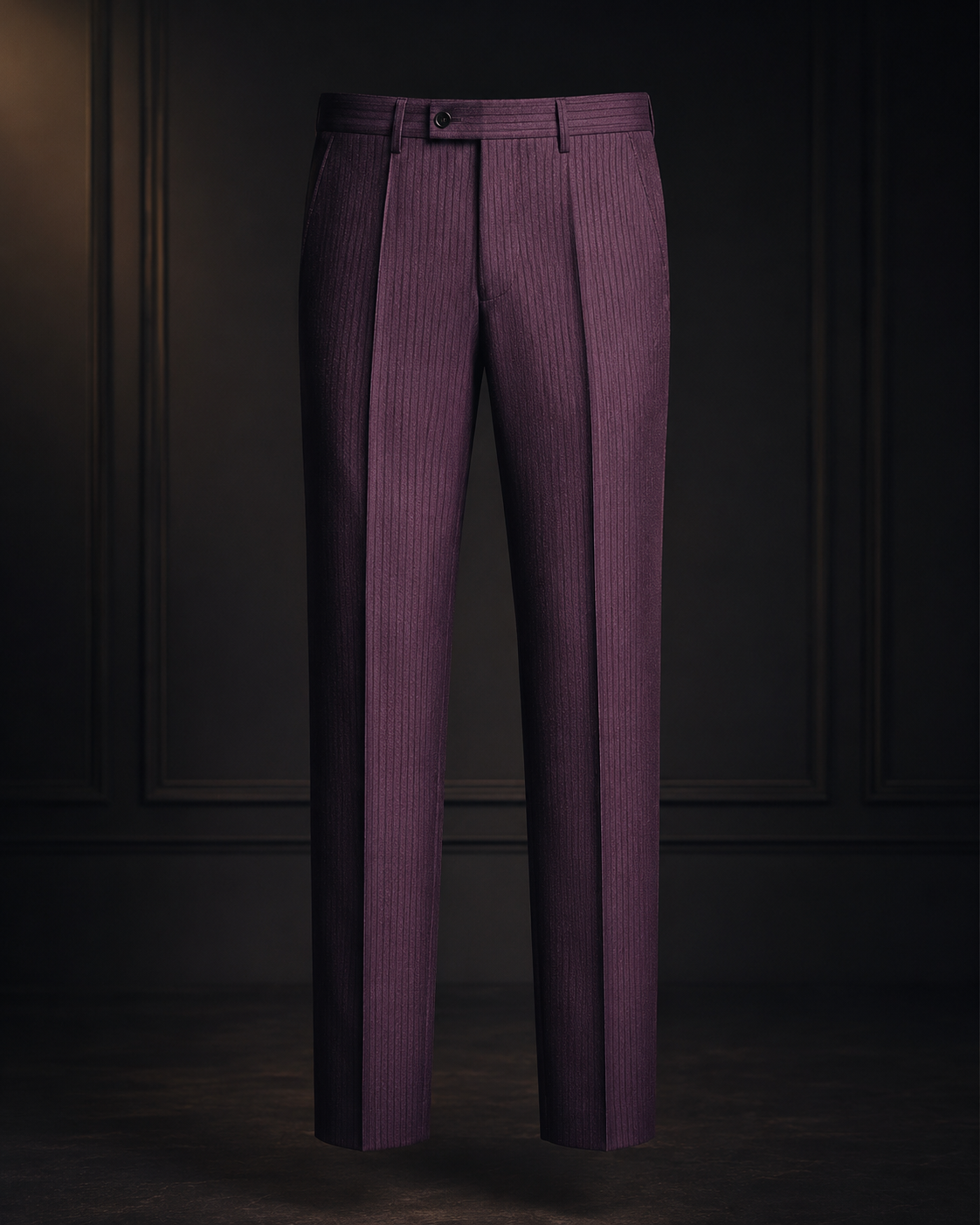 Purple Pinstripe Chaos Trousers — Maison BoZo™