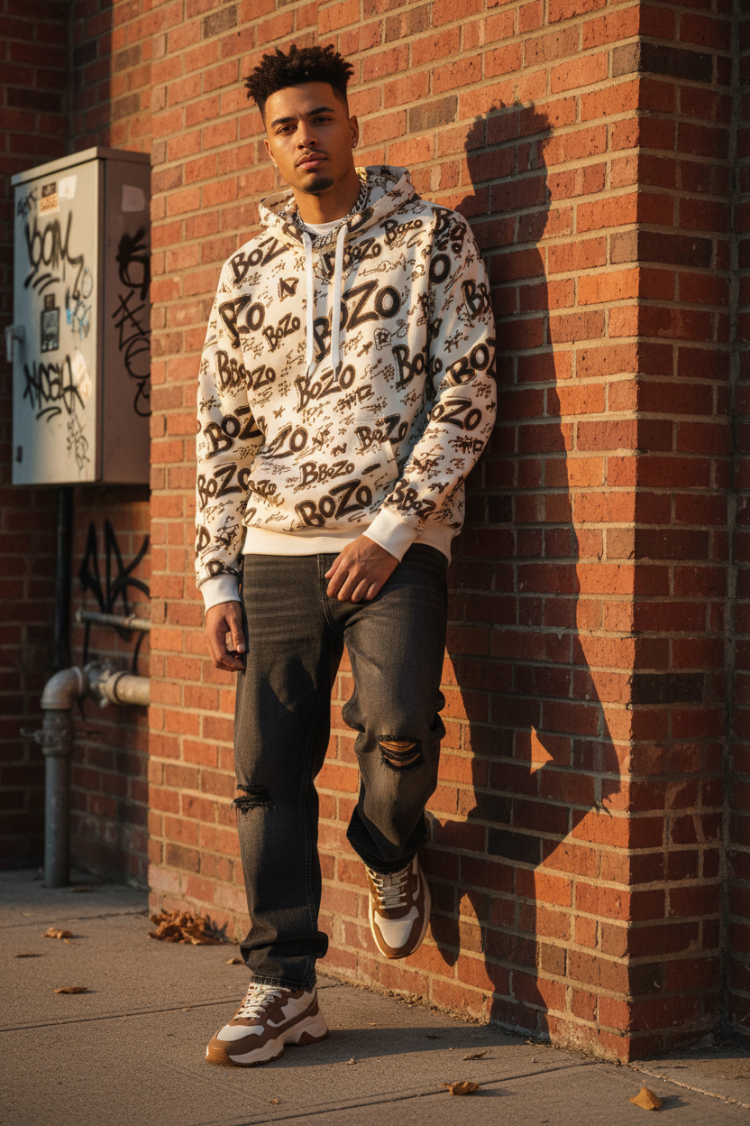 Original BoZo TagOver | Cream Hoodie