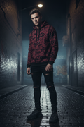 Original BoZo TagOver | Burgundy Dark Hoodie