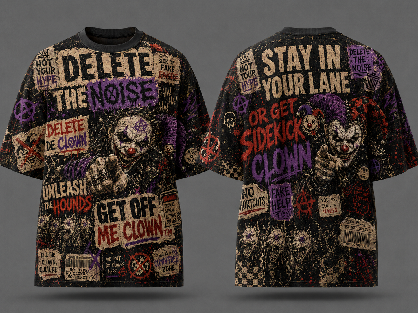 SIDEKICK x DELETE THE NOISE All-Over Print T-Shirt