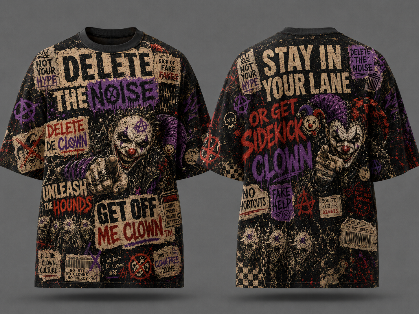 SIDEKICK x DELETE THE NOISE All-Over Print T-Shirt