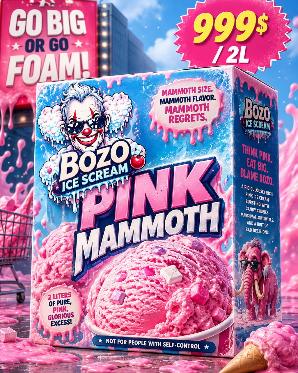 CANDY FROST | MAMMOTH ICE SCREAM Camo Hoodie | BoZo™ StreetWear