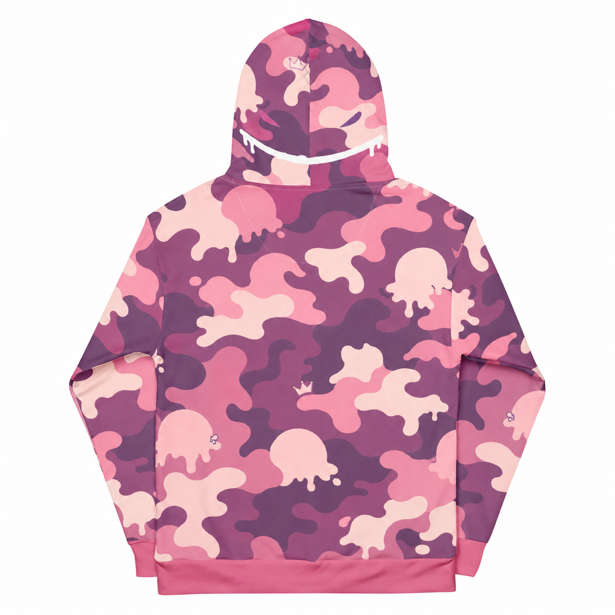 ICE SCREAM Pink Mammoth Camo Hoodie back view