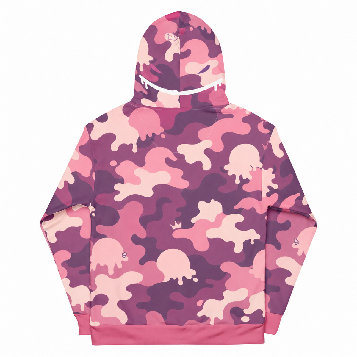 ICE SCREAM Pink Mammoth Camo Hoodie back view