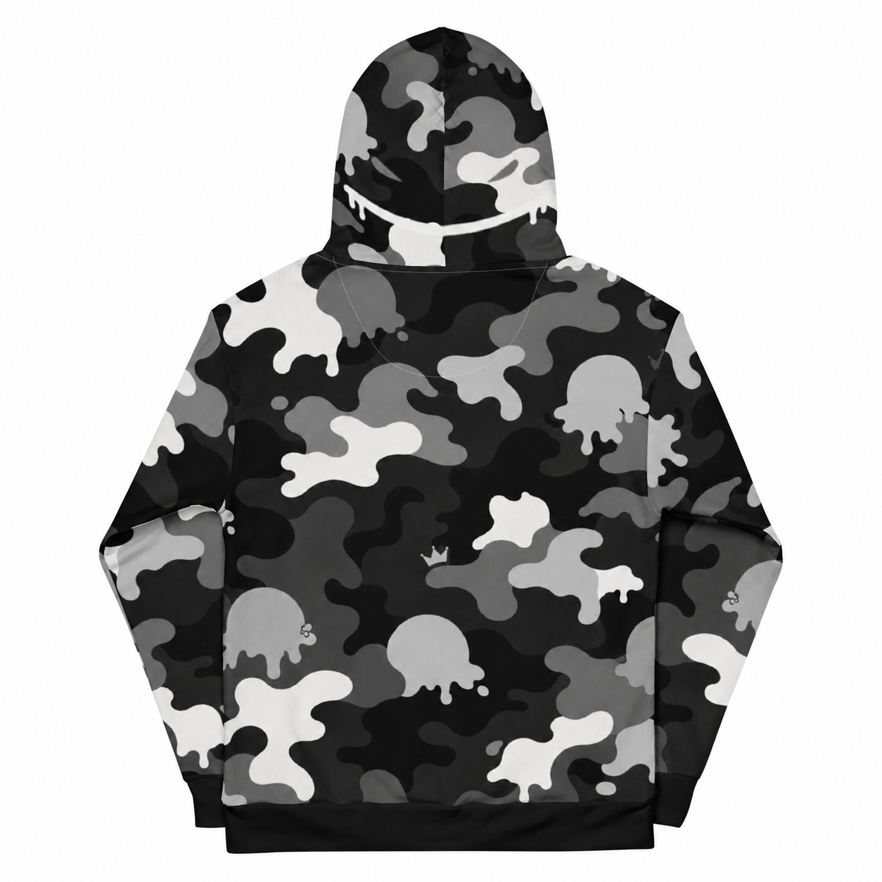 ICE SCREAM Phantom Freeze Black Grey Camo Hoodie back view