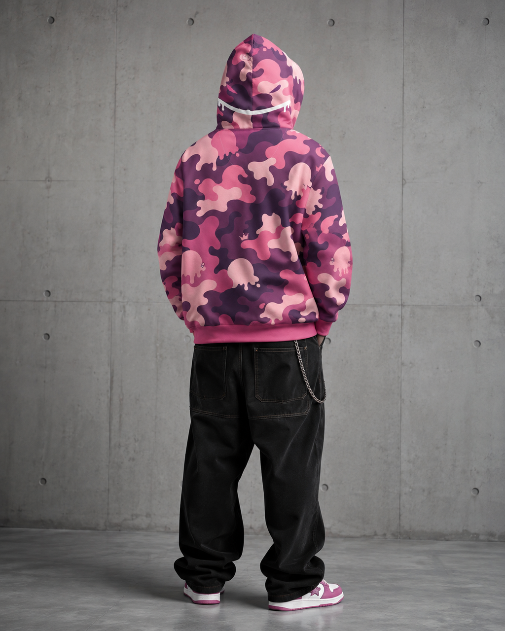 CANDY FROST | MAMMOTH ICE SCREAM Camo Hoodie | BoZo™ StreetWear