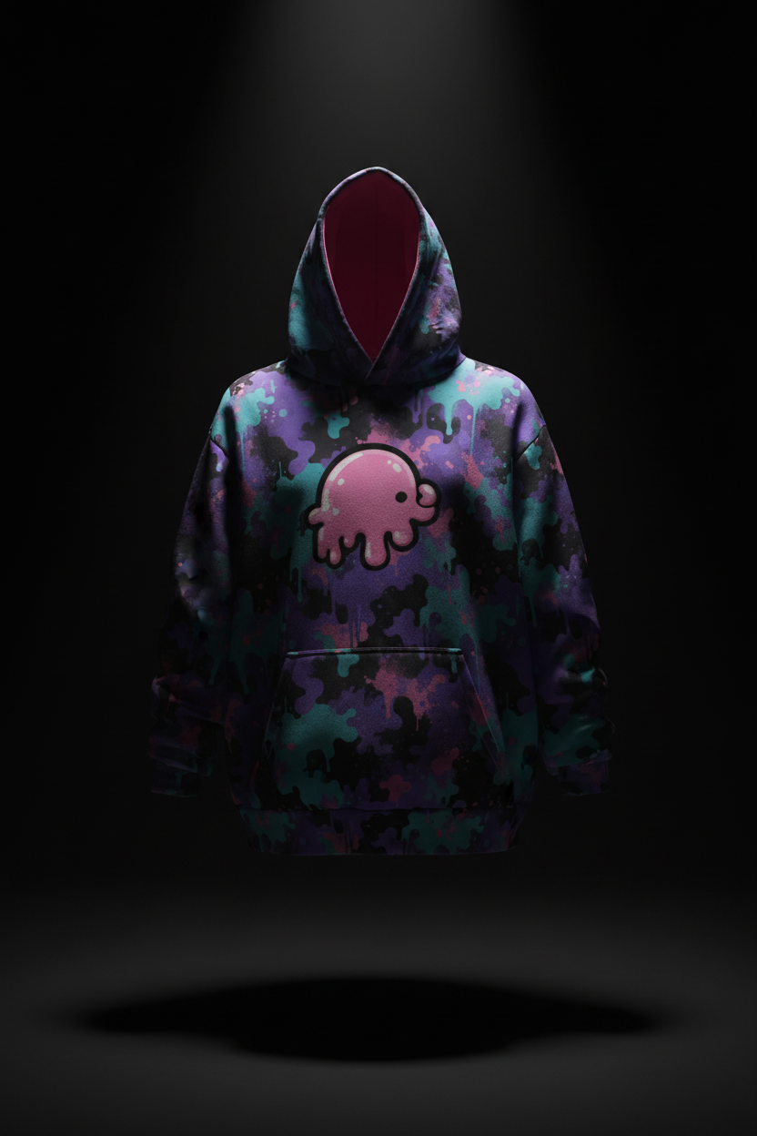 KAWAIDRIP | MAMMOCHI | ICE SCREAM | Hoodie Camo Drop 001