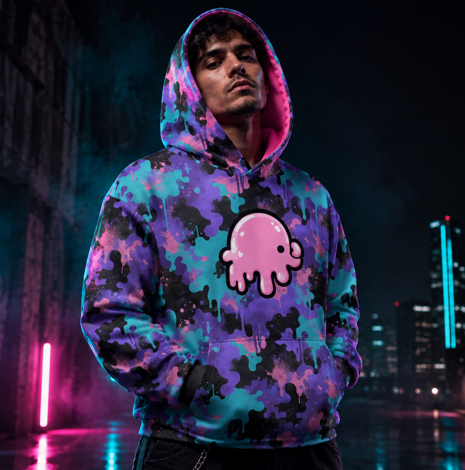 KAWAIDRIP | MAMMOCHI | ICE SCREAM | Hoodie Camo Drop 001