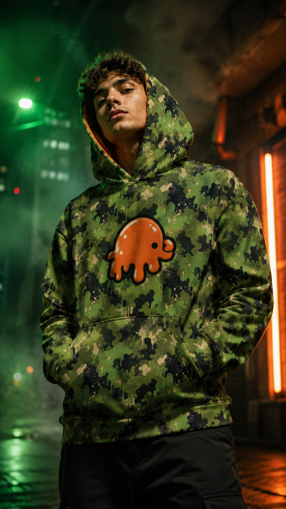 JUNGLEDRIP| MAMMOCHI | ICE SCREAM | Hoodie Camo Drop 001