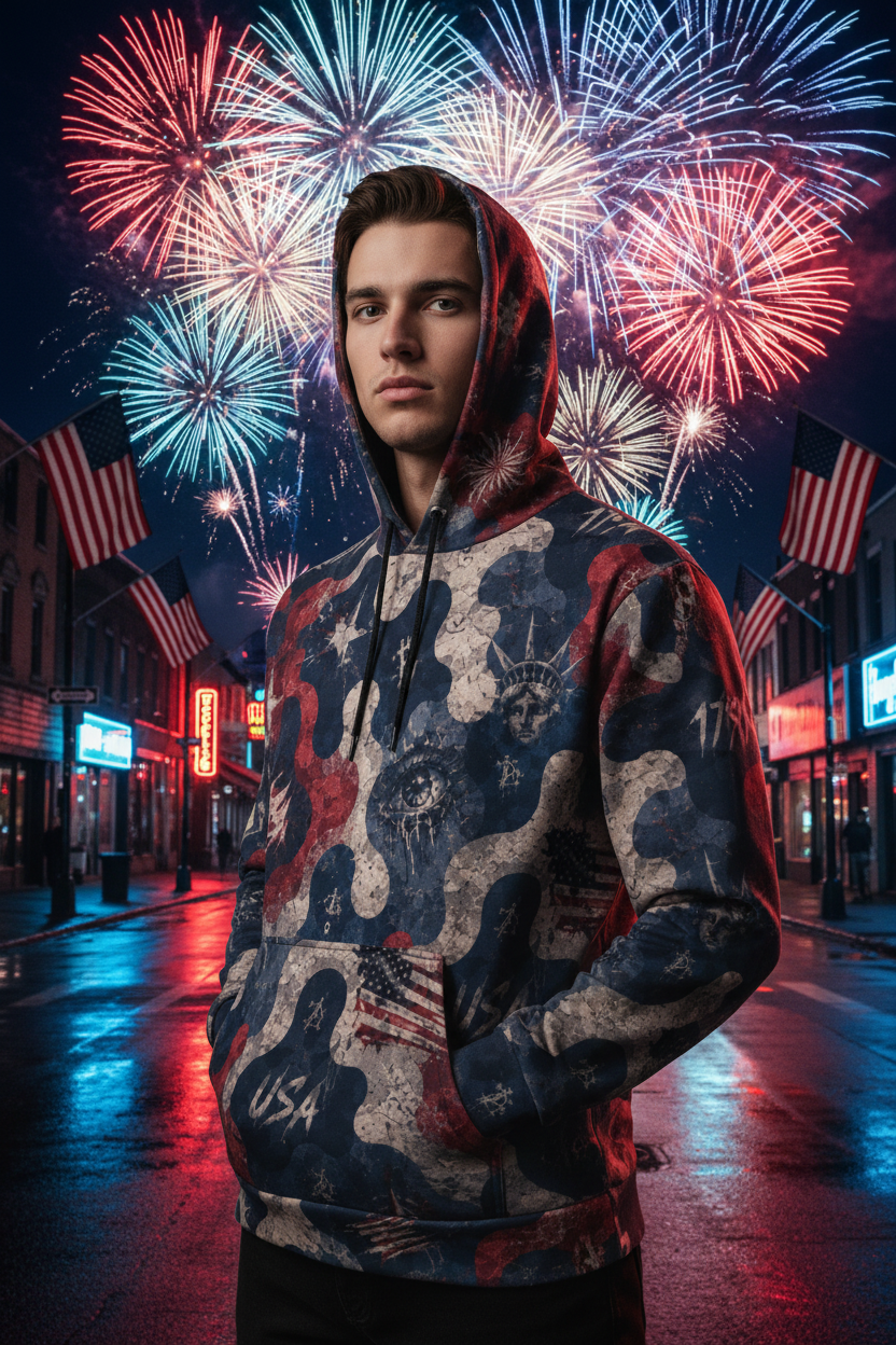 BoZo™ 4th of July — Special Edition All-Over Print Hoodie