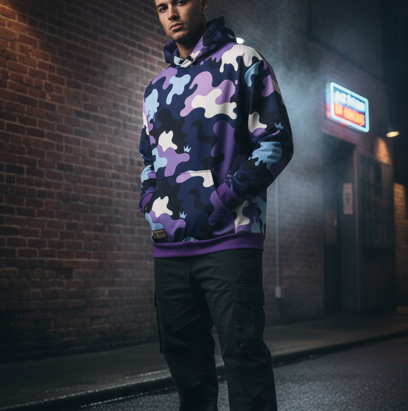 PURPLE DRIP  | ICE SCREAM X MAMMOTH | We Evolved Past Apes Hoodie |