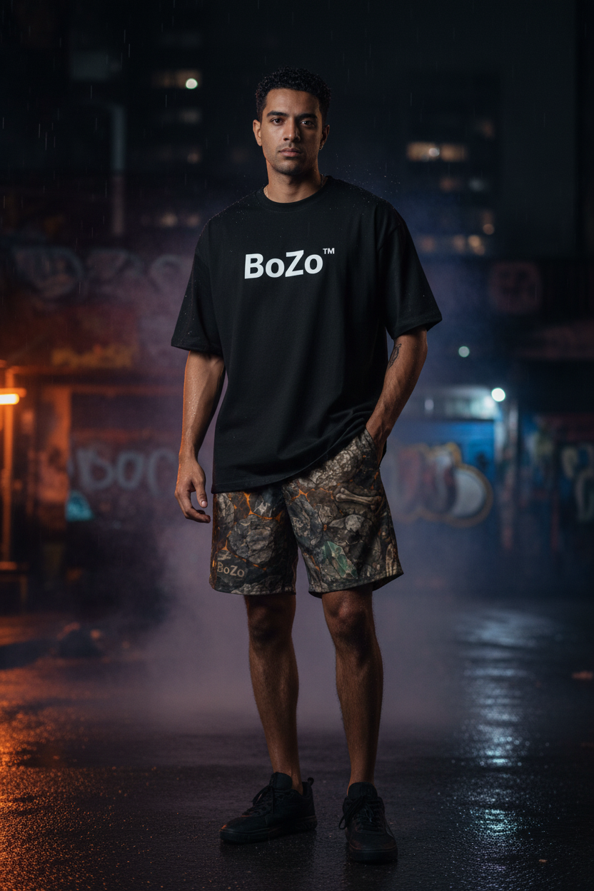 BoZo™ Secret Society Vol. I — Stone Camo Shorts