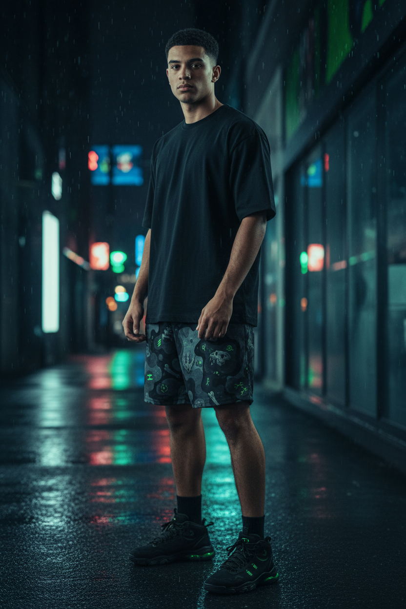 BoZo™ All-Over Print Athletic Long Shorts — Vol. 1