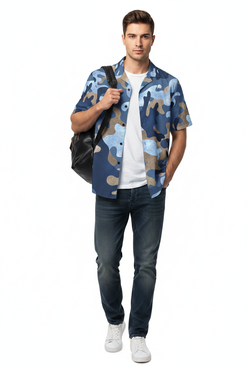 BLUE DAWN | MAMMOTH |Unisex button shirt