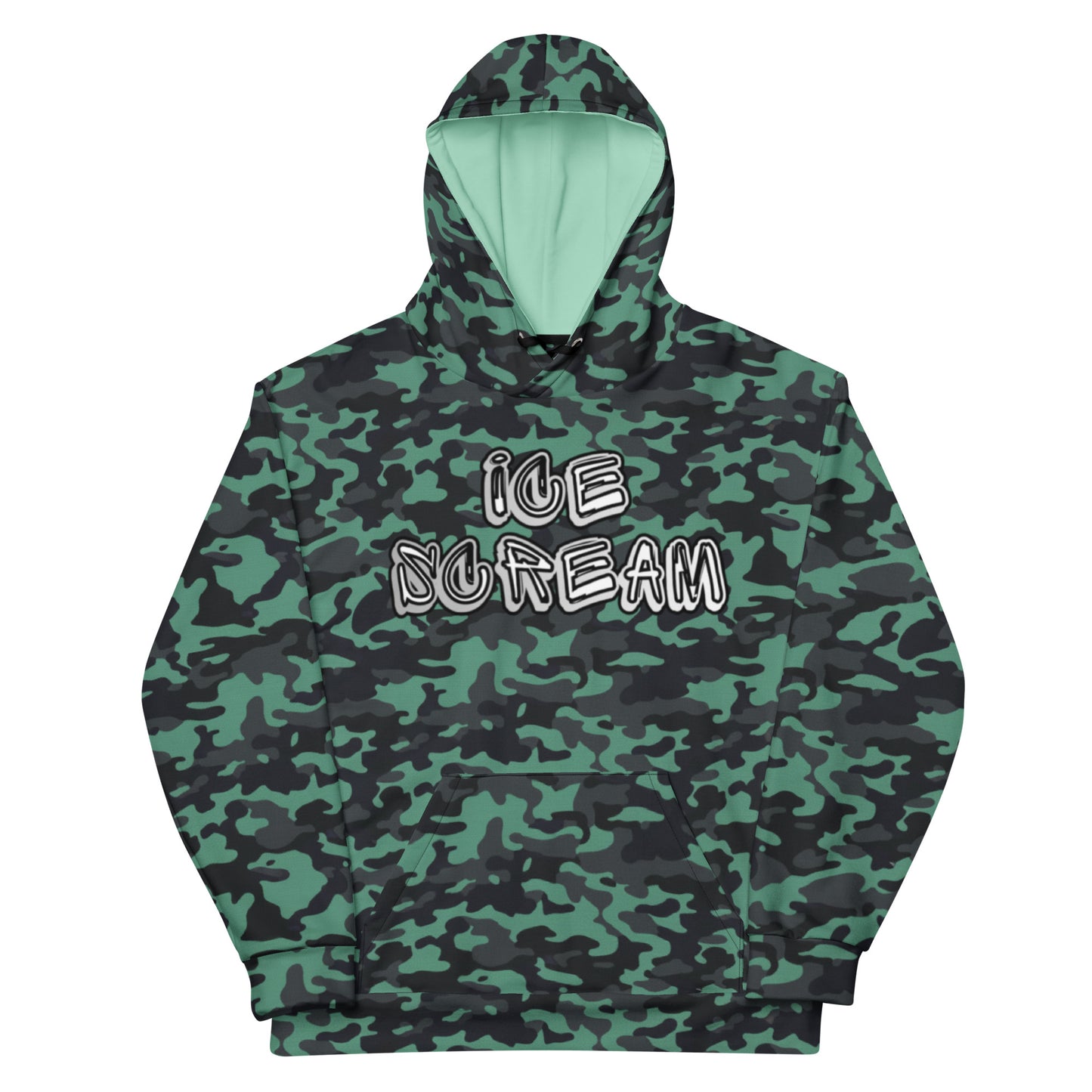 APE LAND | MAMMOTH | ICE SCREAM | GREEN Unisex cotton hoodie