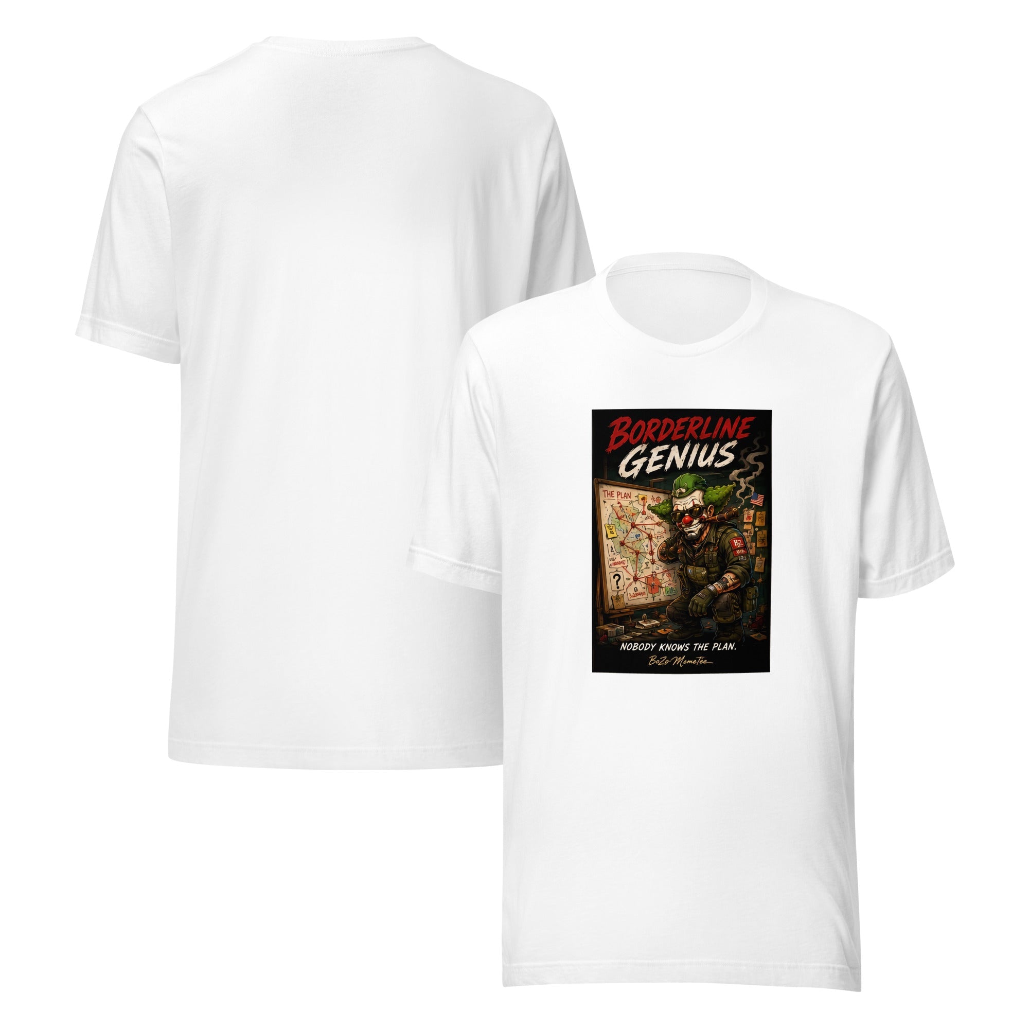 BORDERLINE GENIUS | Unisex t-shirt – BoZoMemeTêê | mème streetwear