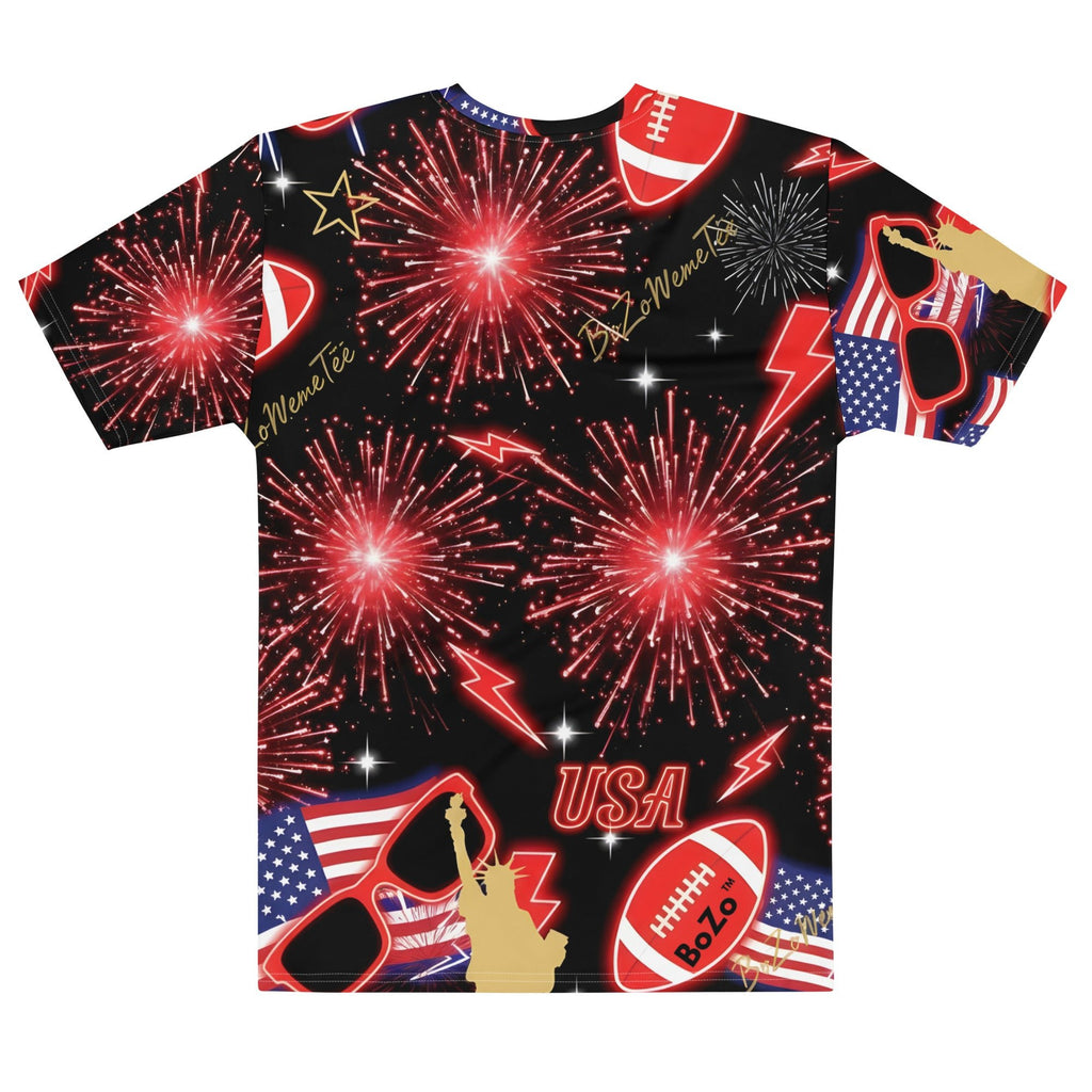 BoZo™— 4th of July 🇺🇸 Men’s cotton crew neck t-shirt DIRECT - TO - FABRIC – BoZoMemeTêê | mème streetwear