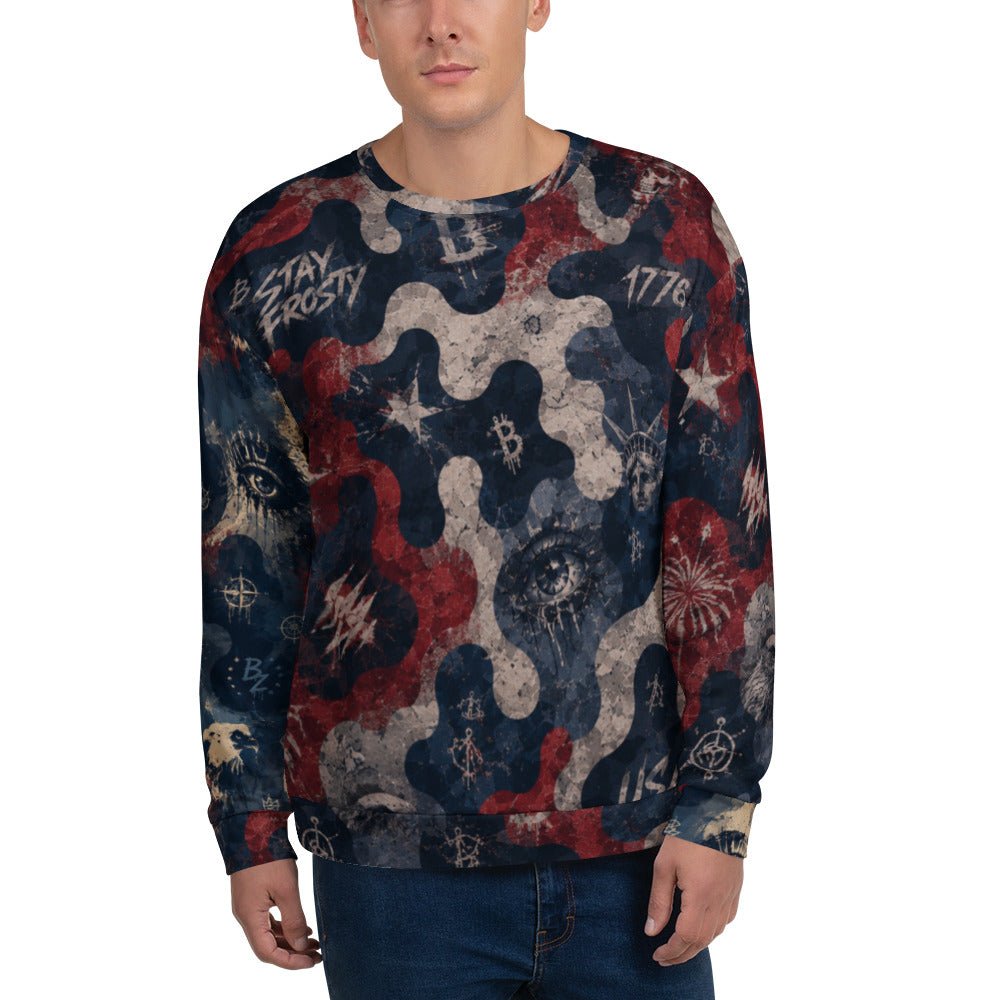 BoZo™ 4th of July / Special Edition All-Over Print Sweatshirt Sweatshirt – BoZoMemeTêê | mème streetwear