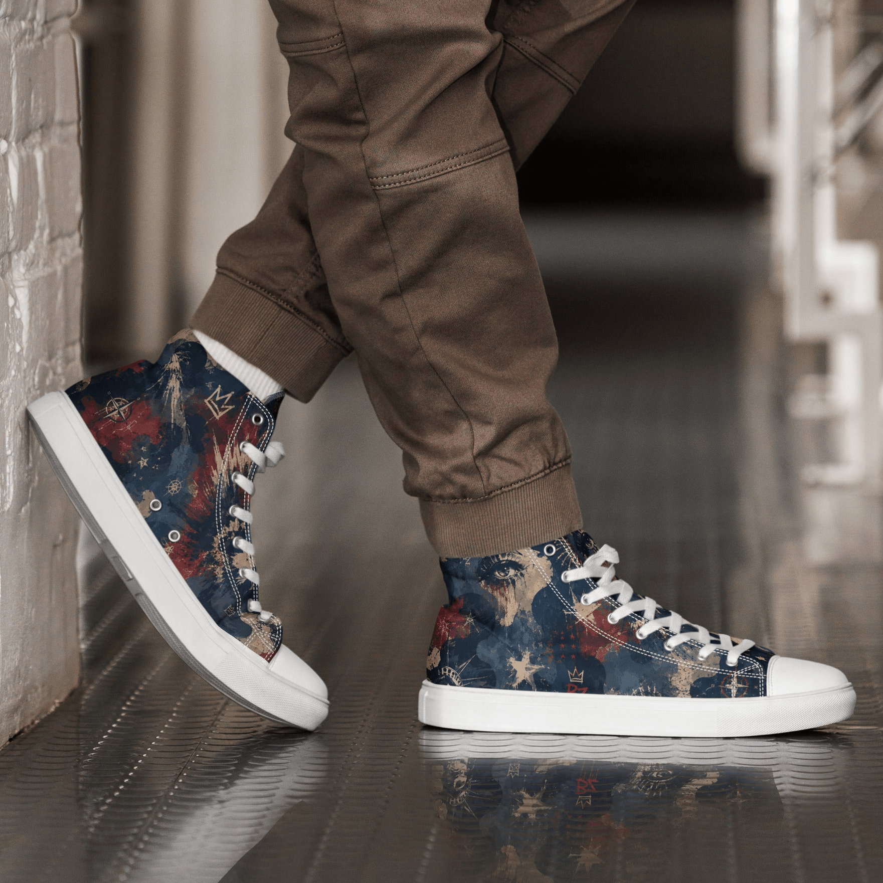 BoZo™ BZ KING V1 / Patriot Shoe High Top Chaussures – BoZoMemeTêê | mème streetwear