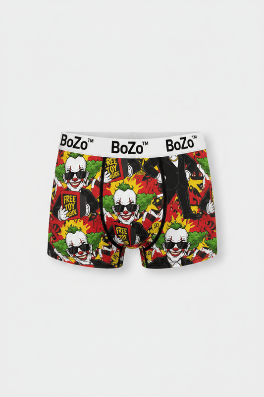 BoZo™️ Calvin Clown Boxer — FREE TOY INSIDE 🤡 Underwear – BoZoMemeTêê | mème streetwear