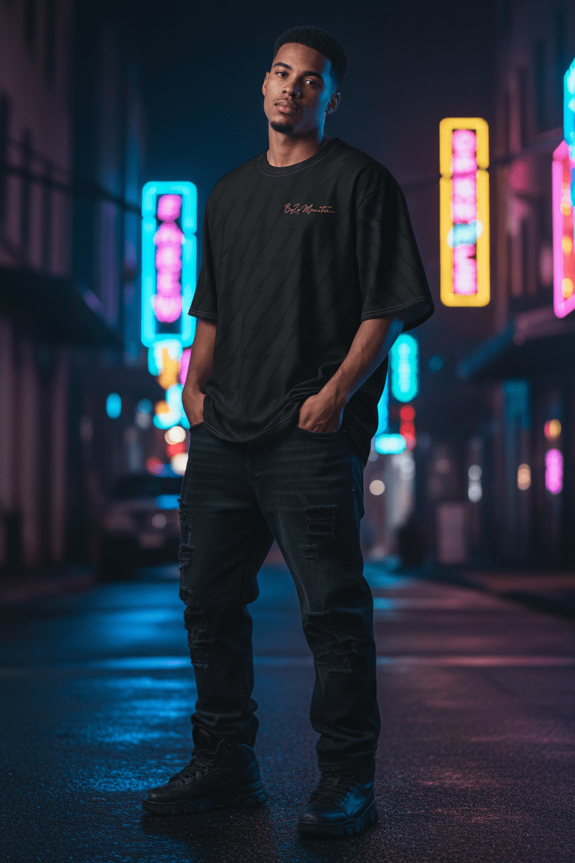 BoZo Certified ! Oversized cotton t-shirt DIRECT - TO - FABRIC – BoZoMemeTêê | mème streetwear
