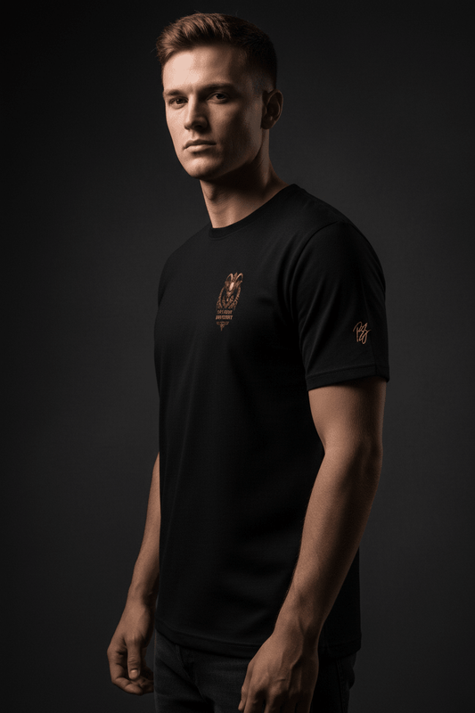 BoZo Drip Collection 001 | Men's t-shirt Black/Gold CUT-SEW – BoZoMemeTêê | mème streetwear