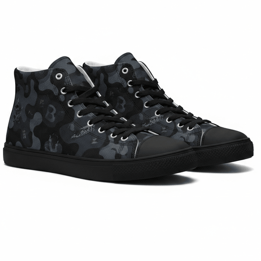 BoZo™ High Top Stone Camo Shoes Grey Chaussures – BoZoMemeTêê | mème streetwear