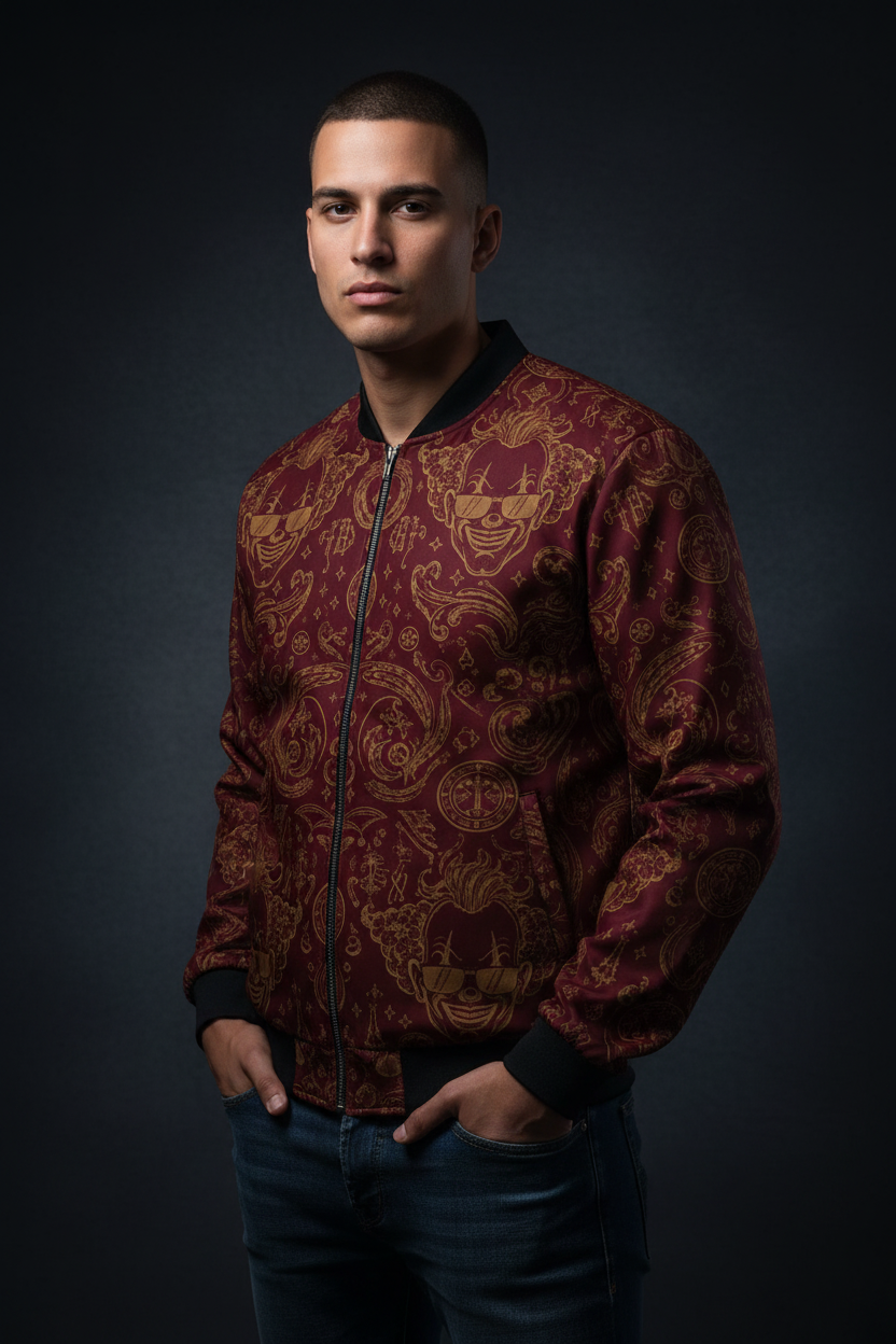Signature | Royal Clown Bomber | Burgundy Gold