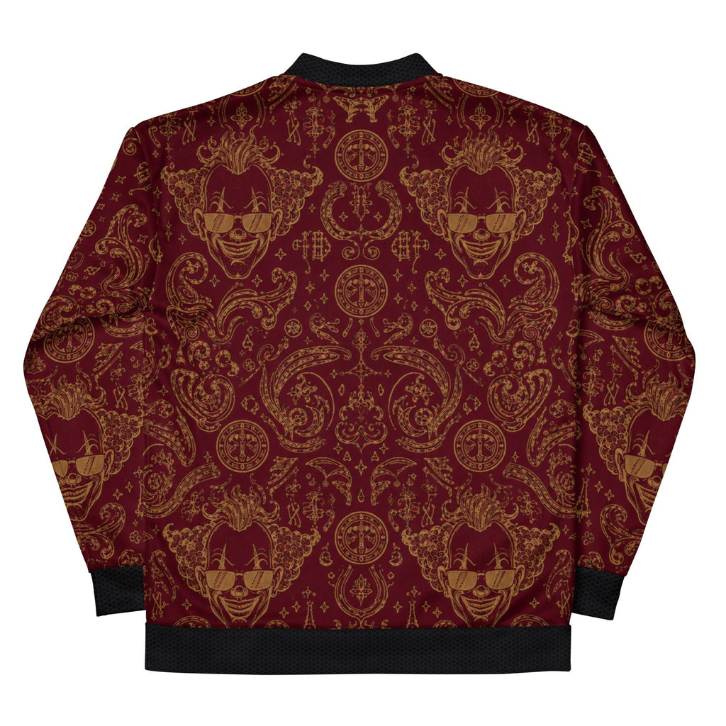 BoZo Maison / Royal Clown Bomber | Burgundy Gold CUT-SEW – BoZoMemeTêê | mème streetwear