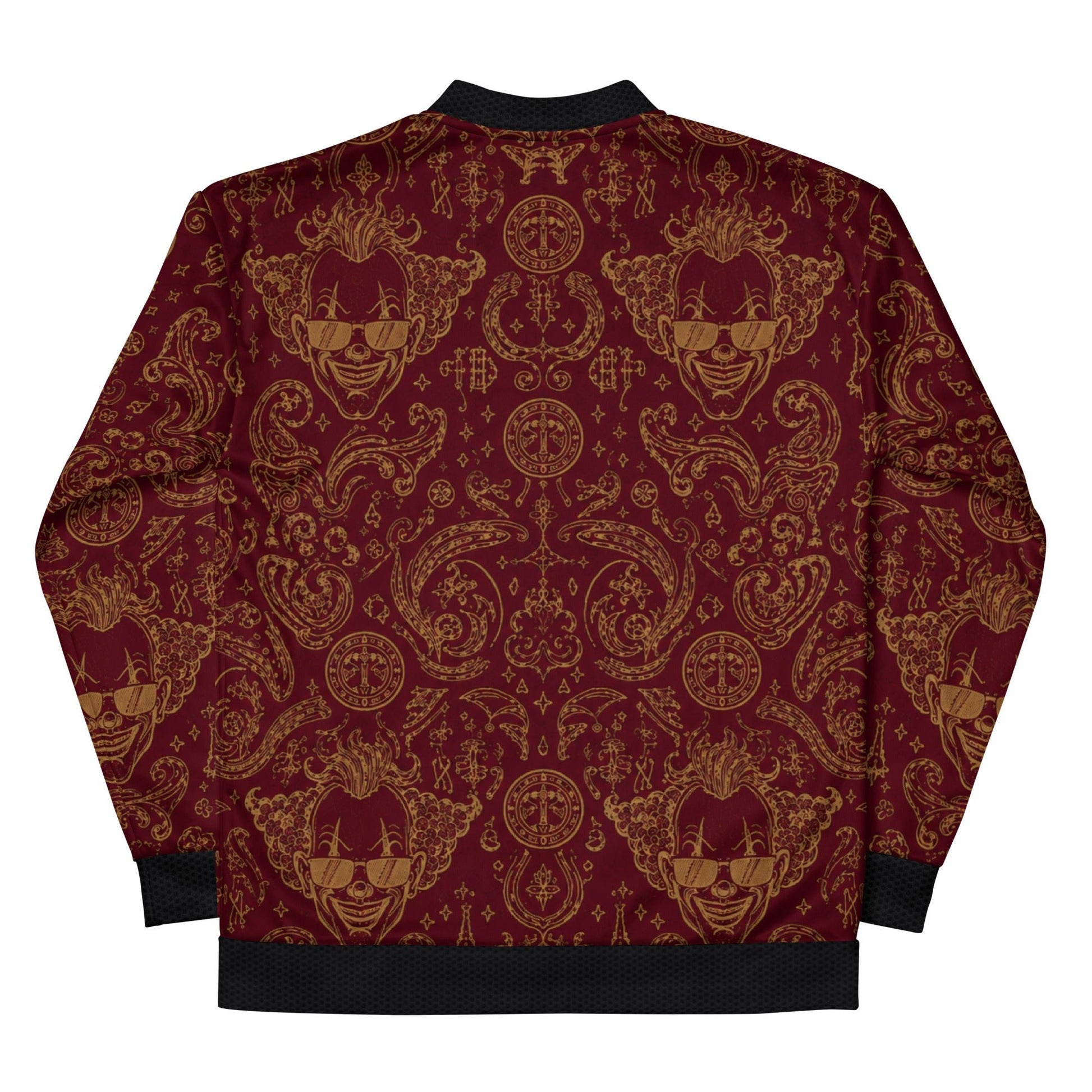 BoZo Maison / Royal Clown Bomber | Burgundy Gold CUT-SEW – BoZoMemeTêê | mème streetwear