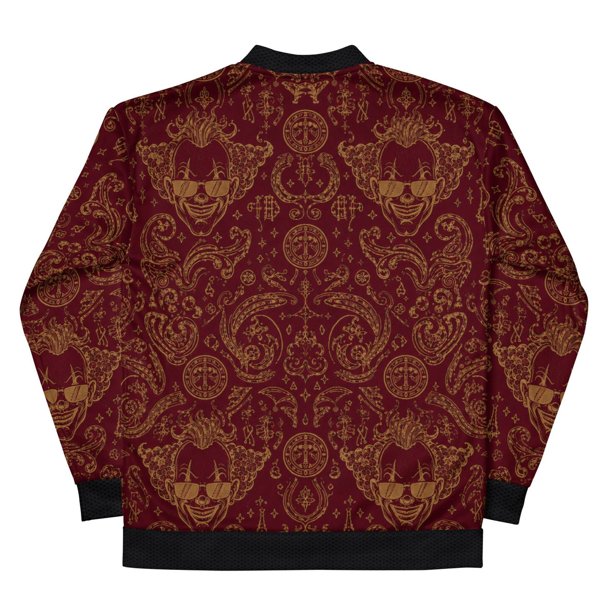 BoZo Maison / Royal Clown Bomber | Burgundy Gold CUT-SEW – BoZoMemeTêê | mème streetwear