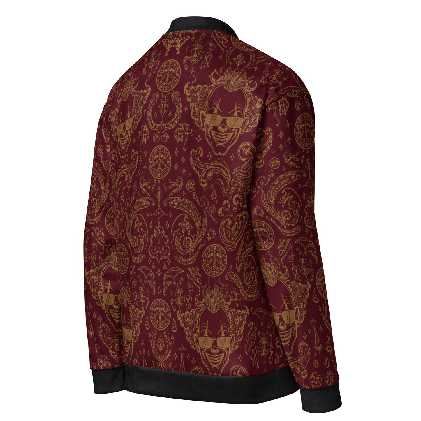 BoZo Maison / Royal Clown Bomber | Burgundy Gold CUT-SEW – BoZoMemeTêê | mème streetwear