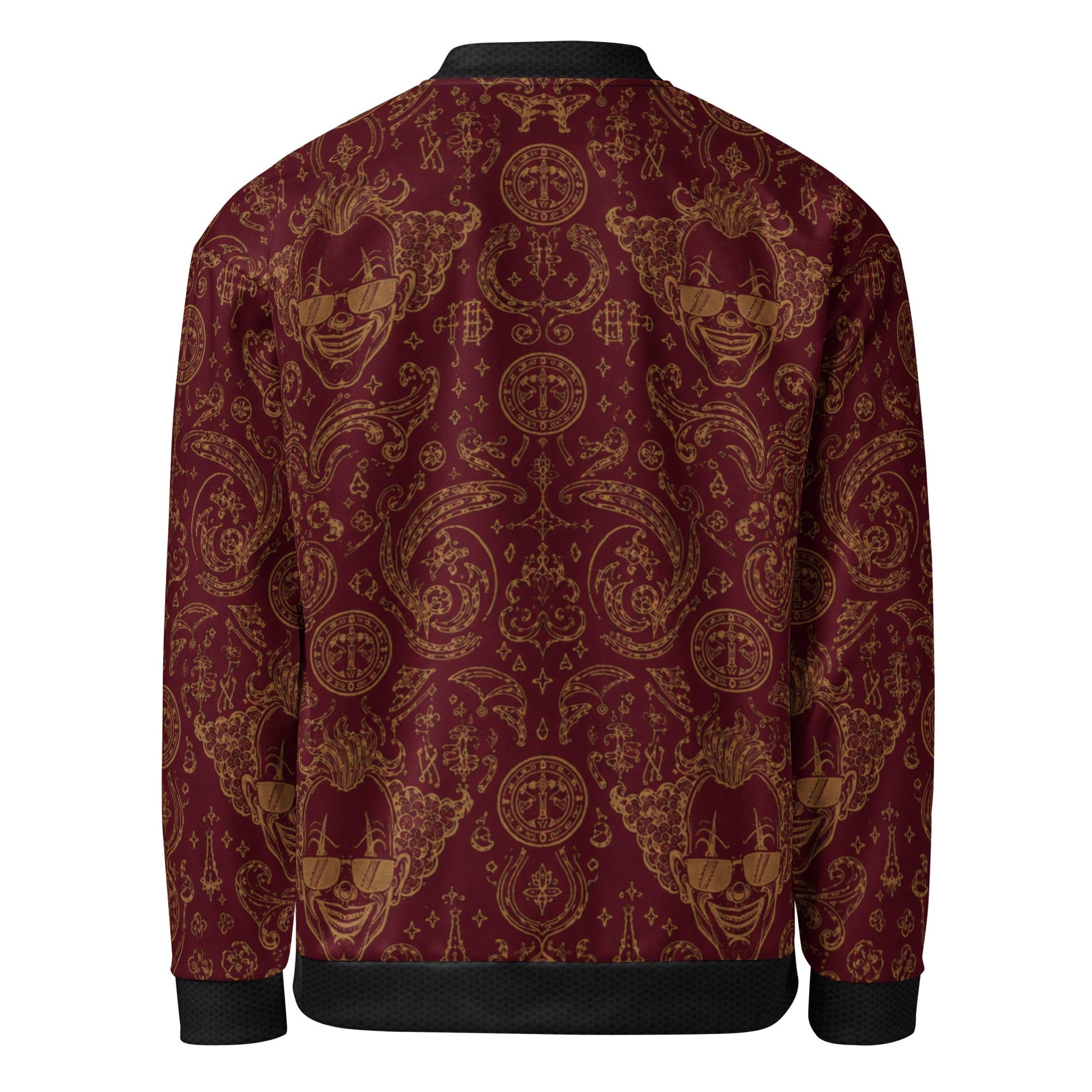 BoZo Maison / Royal Clown Bomber | Burgundy Gold CUT-SEW – BoZoMemeTêê | mème streetwear