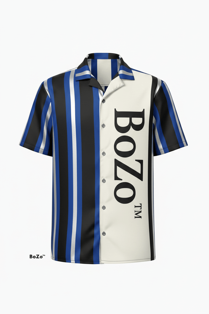 BoZo™ Maison Shirt Blue / Black / Silver Shirt – BoZoMemeTêê | mème streetwear