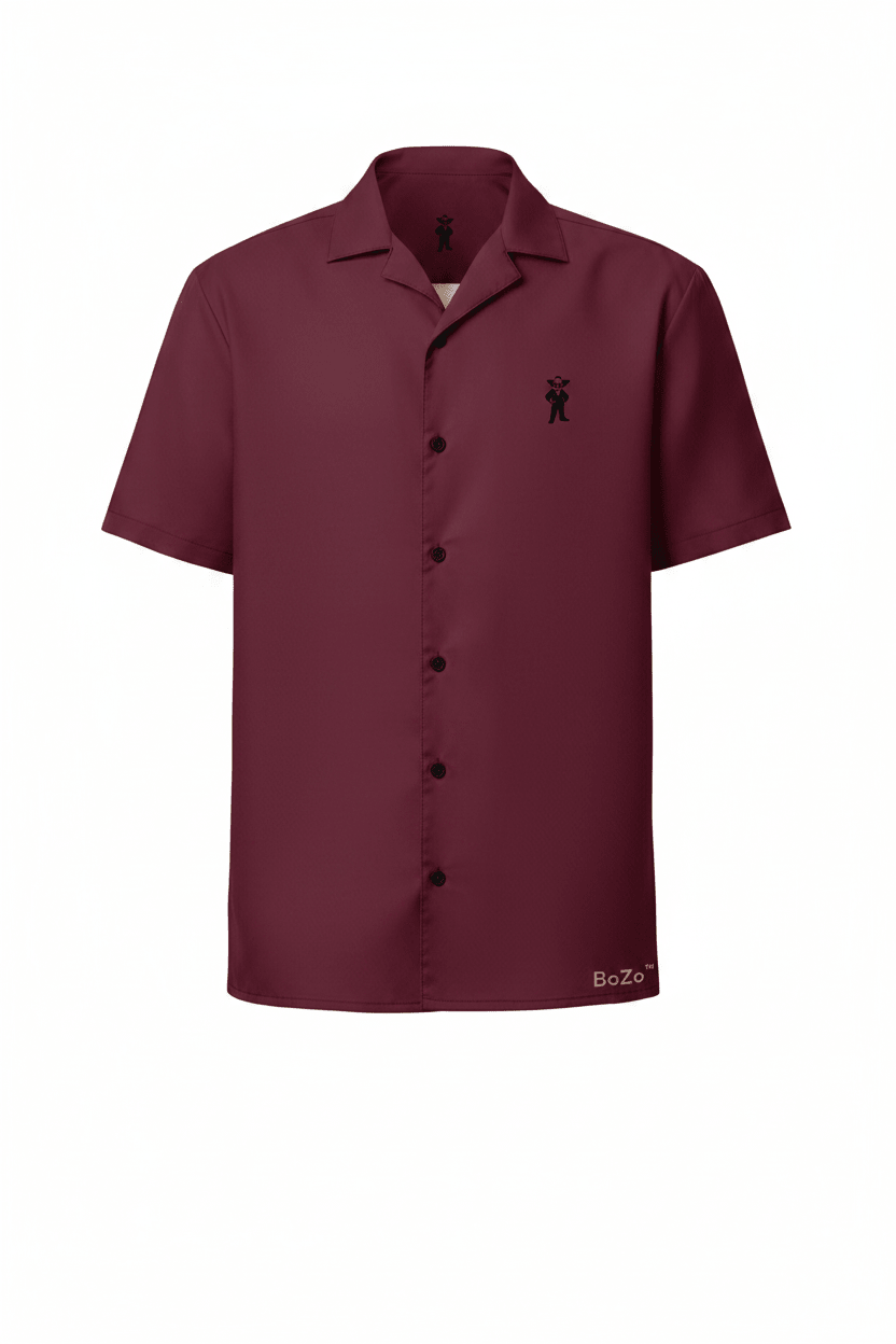 BoZo™ Maison Shirt — Solid Burgundy Shirt – BoZoMemeTêê | mème streetwear