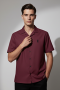BoZo™ Maison Shirt | Solid Burgundy