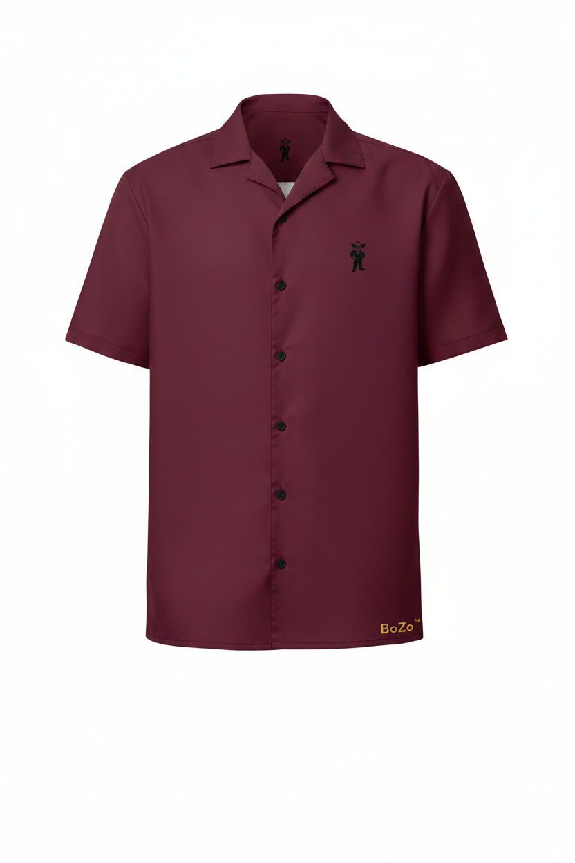 BoZo™ Maison Shirt — Solid Burgundy
