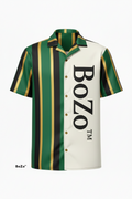BoZo™ Maison Shirt — Green / Black / Gold