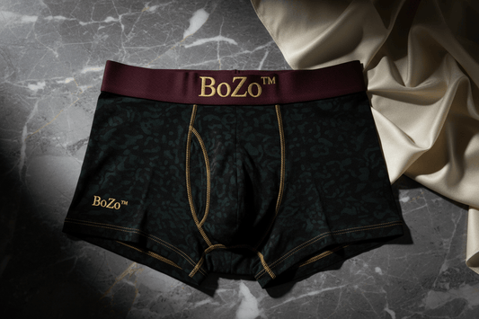 BoZo™ Signature Boxer | Black / Burgundy Underwear – BoZoMemeTêê | mème streetwear