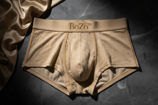 BoZo™ Signature Boxer — Crème Underwear – BoZoMemeTêê | mème streetwear