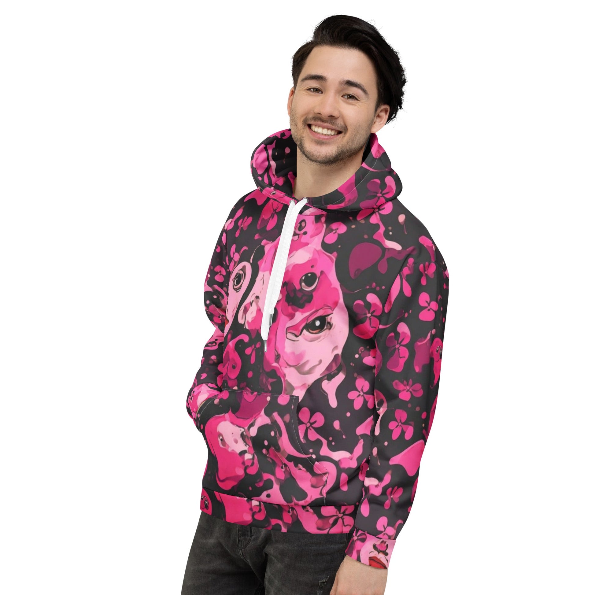 BoZo™ "Watching You" / All-Over Print Hoodie Hoodie – BoZoMemeTêê | mème streetwear