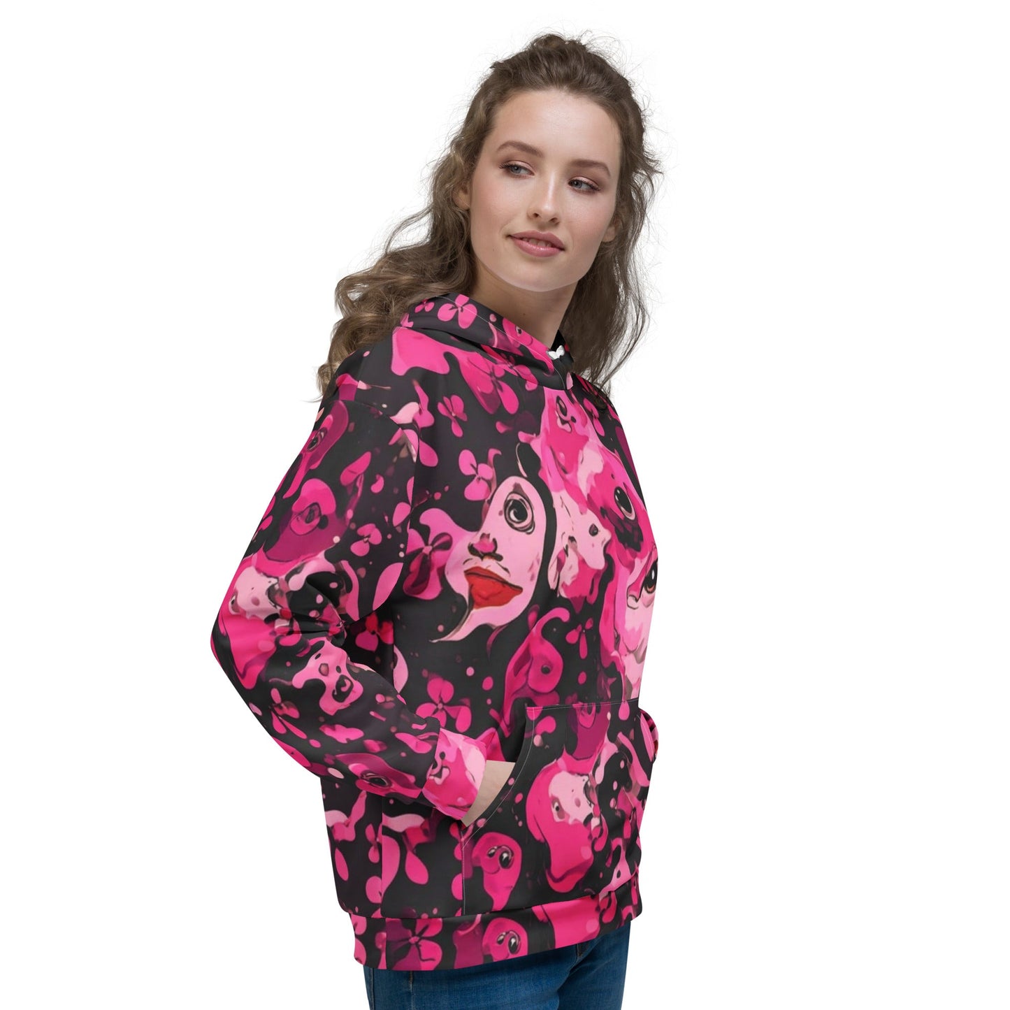 BoZo™ "Watching You" / All-Over Print Hoodie Hoodie – BoZoMemeTêê | mème streetwear
