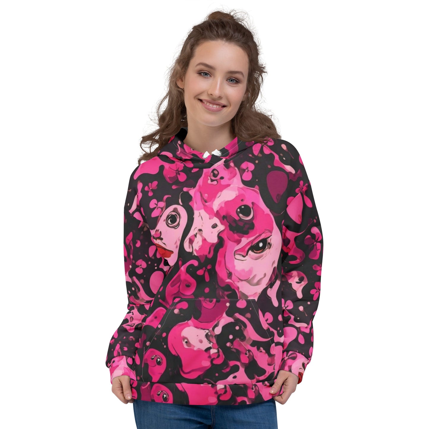BoZo™ "Watching You" / All-Over Print Hoodie Hoodie – BoZoMemeTêê | mème streetwear