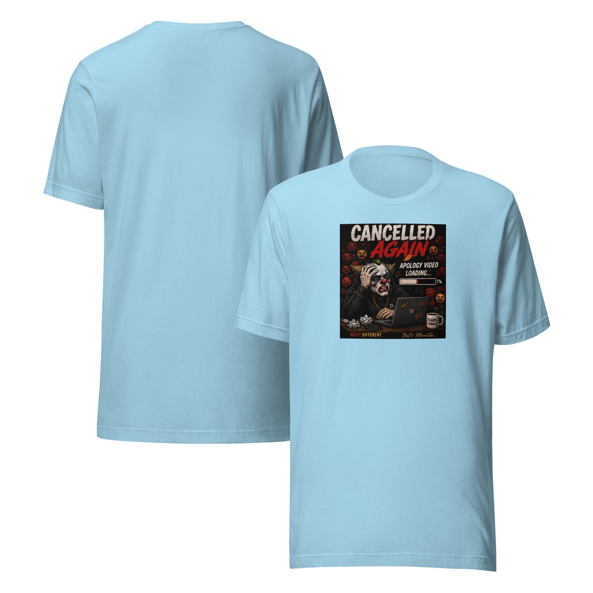 CANCELLED AGAIN | Unisex t-shirt – BoZoMemeTêê | mème streetwear