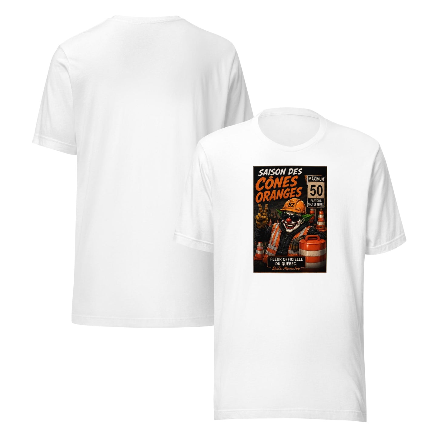 CÔNES ORNAGES | Unisex t-shirt – BoZoMemeTêê | mème streetwear