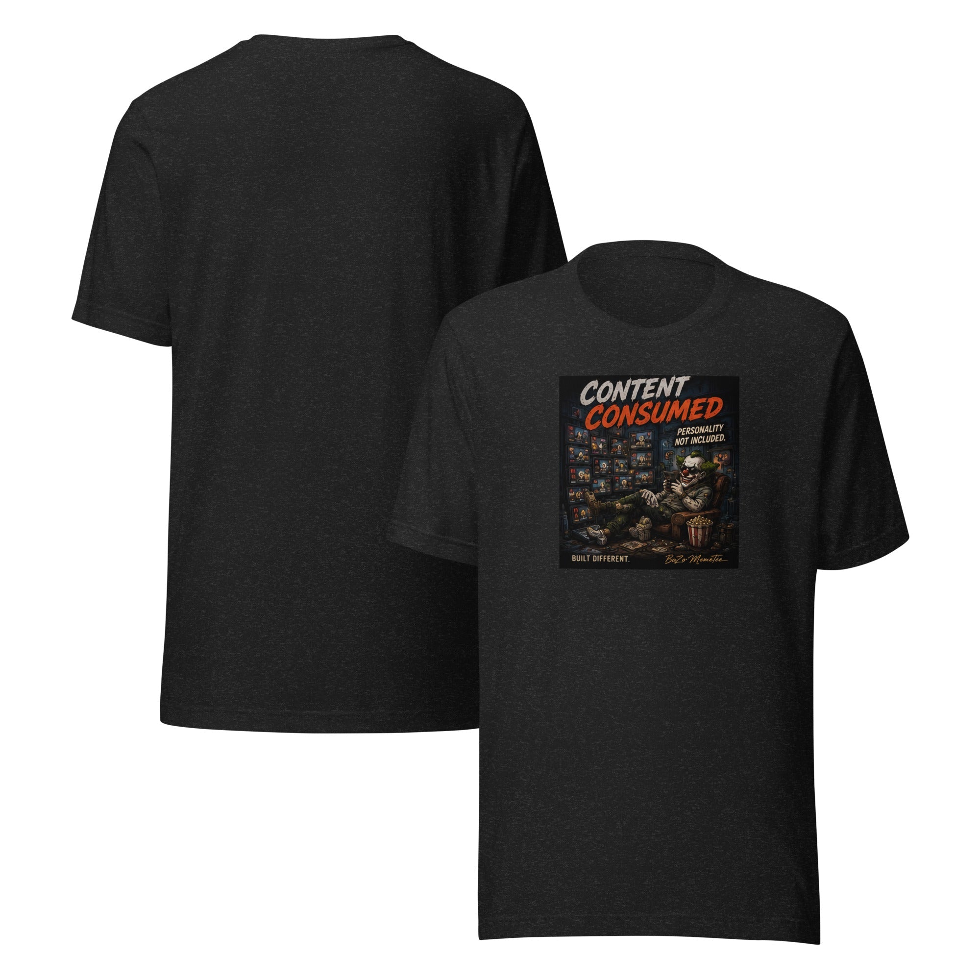 CONTENT CONSUMED | Unisex t-shirt – BoZoMemeTêê | mème streetwear