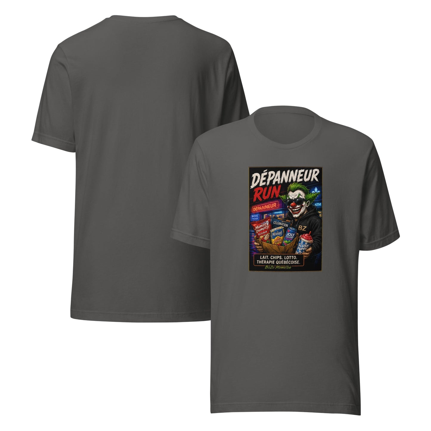 DÉPANNEUR RUN | Unisex t-shirt – BoZoMemeTêê | mème streetwear
